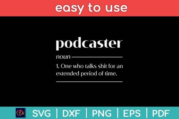 Review: Podcaster Definition Podcasting Funny Design