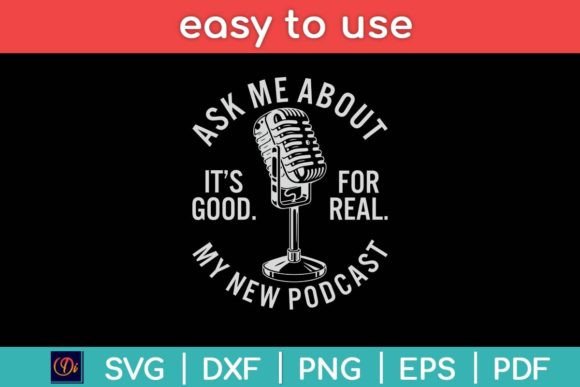 Reviewing the Podcast Podcaster Design for Embroidery